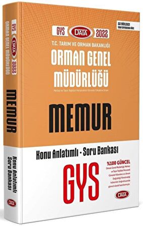 Orman Genel Müdürlüğü Memur GYS Konu Anlatımlı Soru Bankası