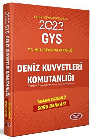 Deniz Kuvvetleri Komutanlığı Personeli Görevde Yükselme Sınavı Tamamı Çözümlü Soru Bankası Data