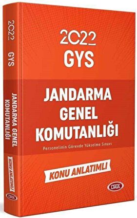 2022 GYS Jandarma Genel Komutanlığı Konu Anlatımlı Data Yayınları
