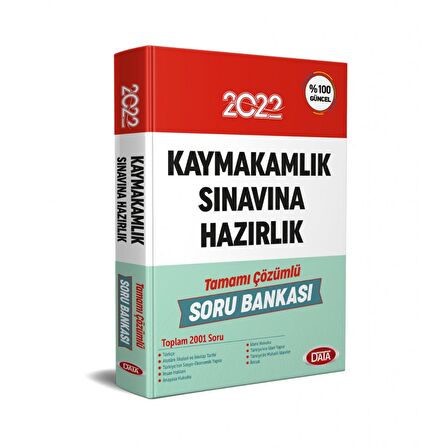 2022 Kaymakamlık Sınavına Hazırlık Tamamı Çözümlü Soru Bankası