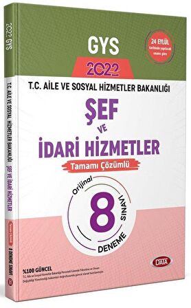 GYS Aile ve Sosyal Hizmetler Bakanlığı Şef ve İdari Hizmetler 8 Deneme Çözümlü Görevde Yükselme