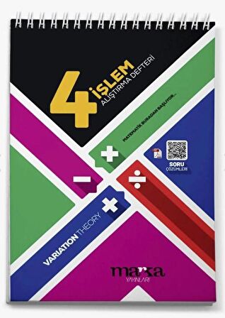 Tüm ÖSYM ve MEB Sınavları için 4 işlem Matematik Alıştırma Defteri