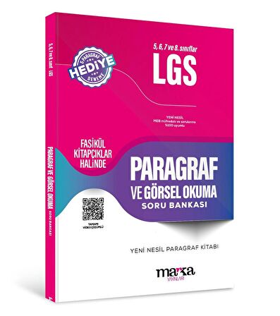 Marka 5.6.7. ve 8. Sınıf LGS Paragraf ve Görsel Okuma Soru Bankası Marka Yayınları