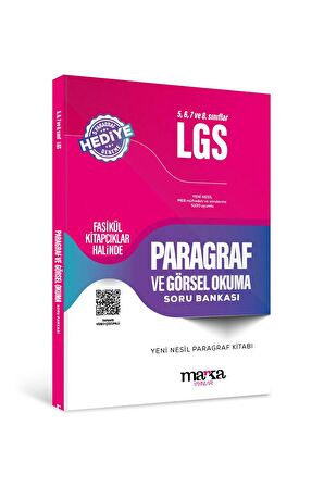 Marka 5,6,7,8 sınıflar için LGS Paragraf ve Görsel Okuma Soru Bankası Marka Yayınları