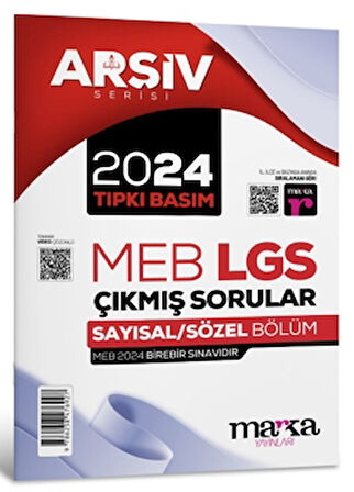 2024 LGS 8. Sınıf Arşiv Serisi Tıpkı Basım Çıkmış Sorular Tamamı Video Çözümlü