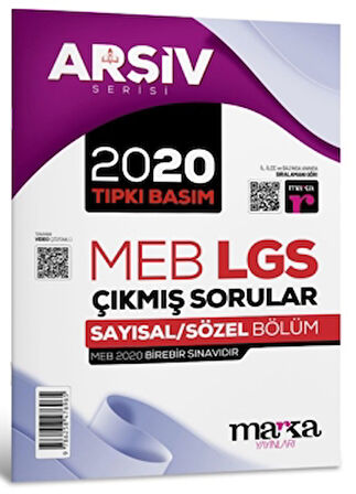 2020 LGS 8. Sınıf Arşiv Serisi Tıpkı Basım Çıkmış Sorular Tamamı Video Çözümlü
