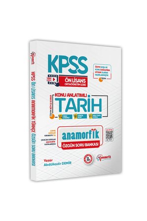 KPSS Ön Lisans-Ortaöğretim Anamorfik Tarih Konu Anlatımlı Özgün Soru Bankası Dijital Çözümlü