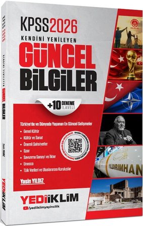 Yediiklim 2026 KPSS Kendini Yenileyen Güncel Bilgiler (10 Deneme İlaveli) - Yasin Yıldız Yediiklim Yayınları