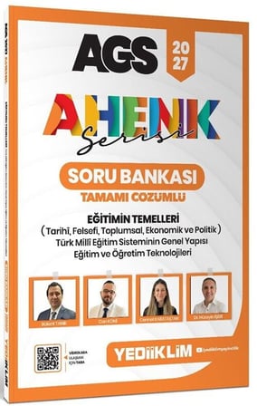 Yediiklim 2027 MEB-AGS Eğitimin Temelleri Soru Bankası Çözümlü Ahenk Serisi - Bülent Tanık, Can Köni