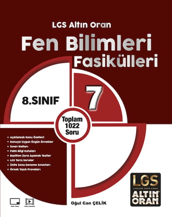 Palme Yayınevi Altin Oran 8. Sınıf Fen Bilimleri Fasikülleri (7 Fasikül)