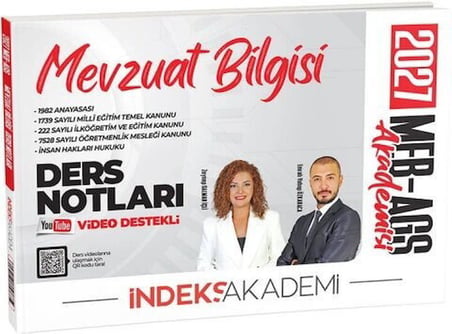 2027 MEB AGS Akademisi Mevzuat Bilgisi Video Ders Notları İndeks Akademi