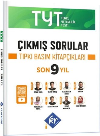 TYT Çıkmış Sorular Son 9 Yıl Tıpkı Basım Fasikülleri KR Akademi