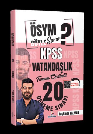 ÖSYM Böyle Sorar 2026 KPSS Vatandaşlık Tamamı PDF Çözümlü 20 Deneme Sınavı Dizgi Kitap
