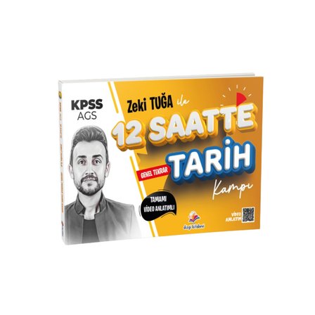 Dizgi Kitap 2026 KPSS Zeki Tuğa ile Tamamı Video Anlatımlı 12 Saatte Tarih Tekrar Kampı