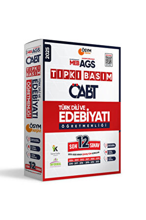 2026 MEB-AGS ÖABT Türk Dili ve Edebiyatı Öğretmenliği ÖSYM Tıpkı Basım 12li Deneme Paketi D. Cevaplı