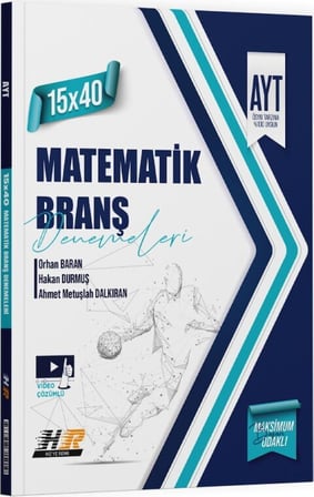 AYT Matematik 15 x 40 Denemeleri Hız ve Renk Yayınları