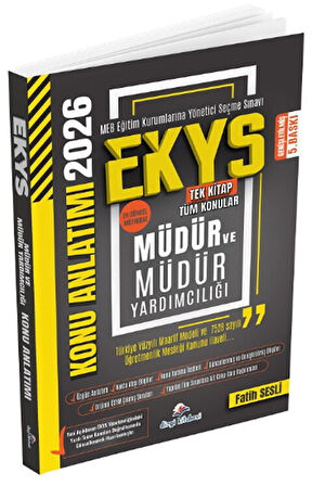 2026 MEB EKYS Müdür ve Yardımcılığı Konu Anlatımı 5. Baskı Dizgi Kitap