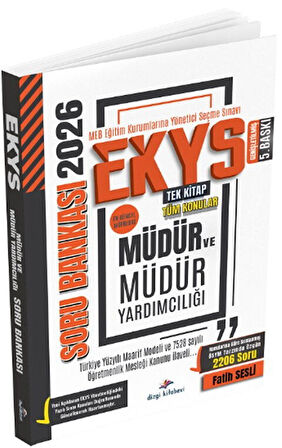 2026 MEB EKYS Müdür ve Müdür Yardımcılığı Soru Bankası 5. Baskı Dizgi Kitap