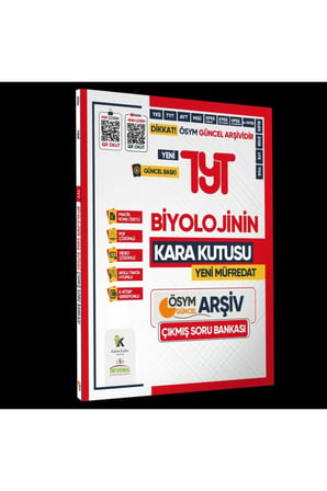 2025 TYT-AYT BİYOLOJİ Kara Kutu ÖSYM Çıkmış Soru Havuzu Bankası 2li SET Konu Özetli Dijital Çözümlü