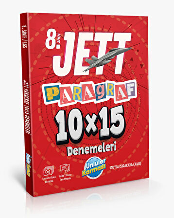 Ünlüler Karması 8. Jett Paragraf 10X15 Deneme Sınavı Yeni