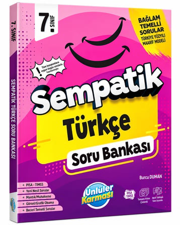 7. Sınıf Türkçe Sempatik Soru Bankası Ünlüler Karması