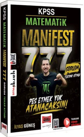 KPSS Matematik Manifest Serisi 777 Soruda Tamamı Video Çözümlü Tekrar Kitabı Yargı Yayınları
