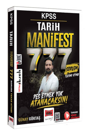 Yargı Yayınları KPSS Tarih Manifest Serisi 777 Soruda Tamamı Video Çözümlü Tekrar Kitabı