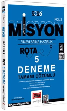 Yargı Yayınları 2026 Polis Misyon Koruma Sınavlarına Hazırlık Tamamı Çözümlü Rota 5 Deneme