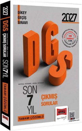 2027 DGS Sayısal Sözel Yetenek Tamamı Çözümlü Son 7 Yıl Çıkmış Sorular Yargı Yayınları