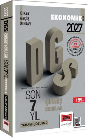 Yargı 2027 DGS Sayısal Sözel Yetenek Tamamı Çözümlü Son 7 Yıl Çıkmış Sorular Ekonomik