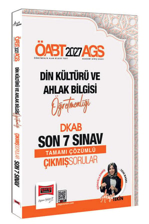 Yargı Yayınları 2027 ÖABT AGS Din Kültürü ve Ahlak Bilgisi Öğretmenliği DKAB Tamamı Çözümlü Son 7 Sınav Çıkmış Sorular