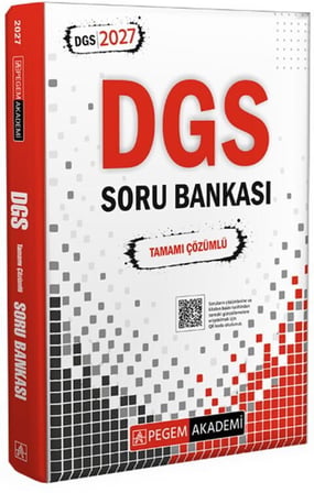 2027 DGS Tamamı Çözümlü Soru Bankası Pegem Akademi