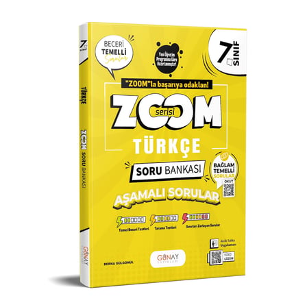 7. Sınıf Türkçe Soru Bankası Zoom Serisi Günay Yayınları