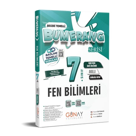 7. Sınıf Fen Bilimleri Etkinlikli Bumerang Serisi Günay Yayınları