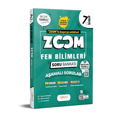 7. Sınıf Fen Bilimleri Zoom Soru Bankası Günay Yayınları