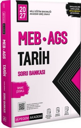 2027 MEB AGS Tarih Soru Bankası Pegem Yayınları