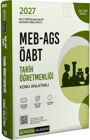 2027 MEB AGS ÖABT Tarih Öğretmenliği Konu Anlatımlı Pegem Yayınları