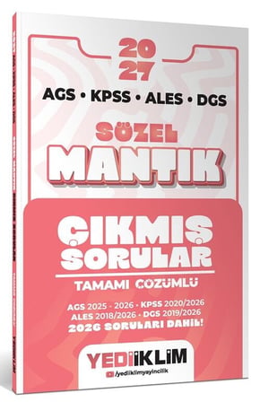 Yediiklim 2027 KPSS MEB-AGS ALES DGS Sözel Mantık Çıkmış Sorular Çözümlü
