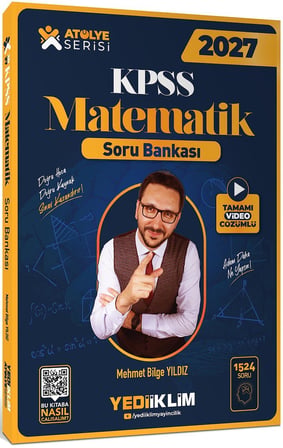 Yediiklim Yayınları 2027 KPSS Atölye Serisi Genel Yetenek Matematik Tamamı Video Çözümlü Soru Bankası