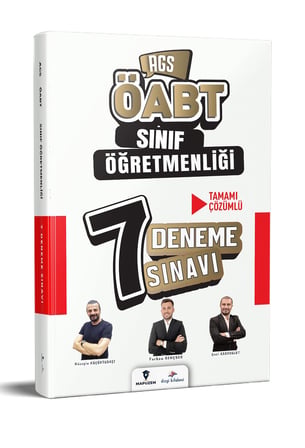 2027 MEB AGS ÖABT Sınıf Öğretmenliği Tamamı Çözümlü 7 Deneme Sınavı Dizgi Kitap