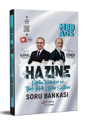2027 MEB AGS Hazine Eğitim Bilimleri ve Türk Milli Eğitim Sistemi Tamamı Video Çözümlü Soru Bankası Dizgi Kitap