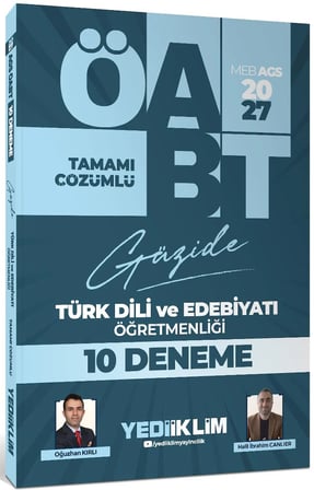 Yediiklim 2027 MEB AGS ÖABT Güzide Türk Dil ve Edebiyatı Öğretmenliği Tamamı Çözümlü 10 Deneme