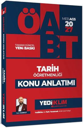 Yediiklim Yayınları 2027 MEB AGS ÖABT Tarih Öğretmenliği Konu Anlatımı