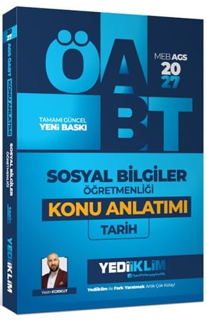 2027 MEB AGS ÖABT Sosyal Bilgiler Öğretmenliği Tarih Konu Anlatımı Yediiklim