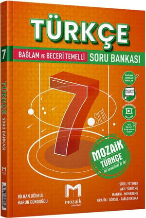 7. Sınıf Türkçe Soru Bankası Mozaik Yayınları