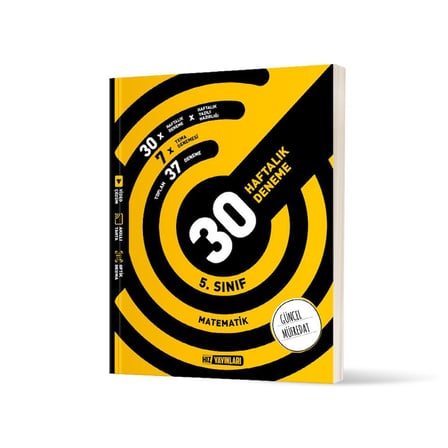 5. Sınıf Matematik 30 Haftalık Deneme-Güncel Müfredat