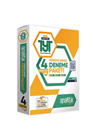 2025 Tyt Analitik Deneme Paketi Dört 4lük Türkiye Geneli Değerlendirmeli Özgün Güncel Deneme