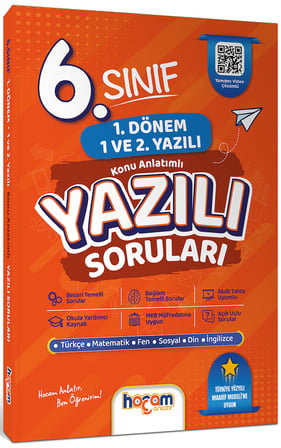 Hocam Anlatır 6. Sınıf Konu Anlatımlı Yazılı Provaları Tamamı Video Destekli-Hediye Planlama Kitapçığı
