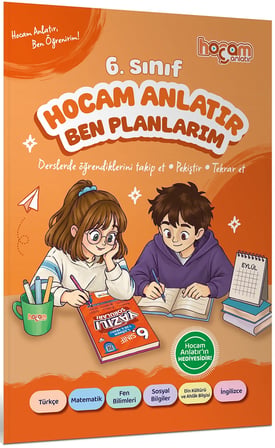 Hocam Anlatır 6. Sınıf Konu Anlatımlı Yazılı Provaları Tamamı Video Destekli-Hediye Planlama Kitapçığı