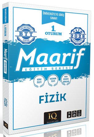 IQ Yayınları 2028 YKS TYT Fizik Maarif Eğitim Serisi 1. Oturum IQ Yayınları